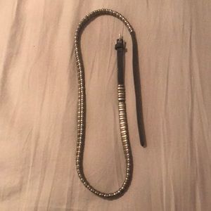 Madewell leather and metal belt